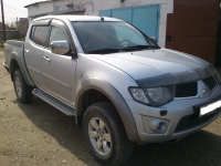 Силовые пороги на Mitsubishi L200 New 3 точки крепления